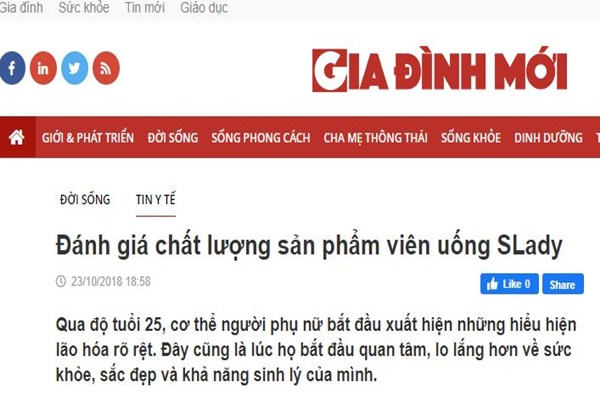 Giadinhmoi.vn đánh giá chất lượng SLady
