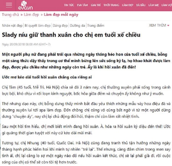 Ngoài 40 tuổi nhiều chị em có dấu hiệu "hồi xuân"